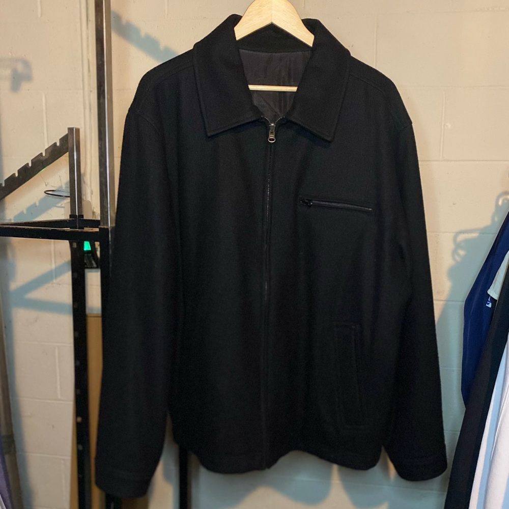YBS Reversible Black Wool Coat